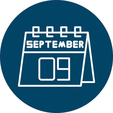 Takvim simgesinin vektör illüstrasyonu