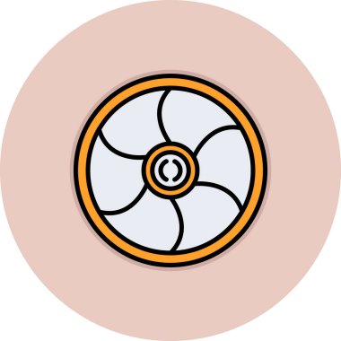 Bir basketbol ikonunun vektör illüstrasyonu