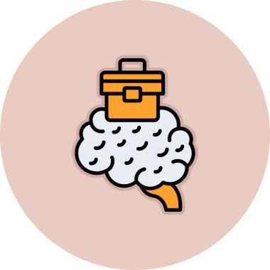 Şirin bir çizgi film simgesinin vektör çizimi