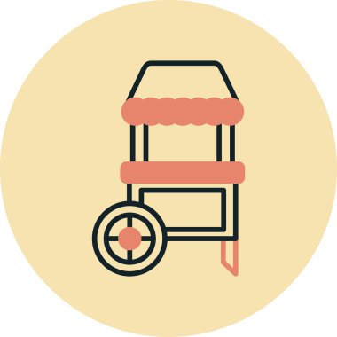 Gıda simgesinin vektör illüstrasyonu