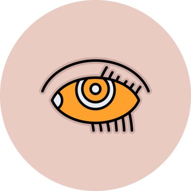 Göz simgesi vektör illüstrasyonu