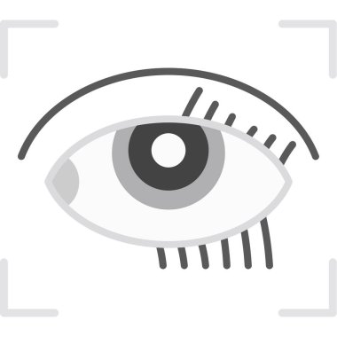 Göz simgesi vektör illüstrasyonu