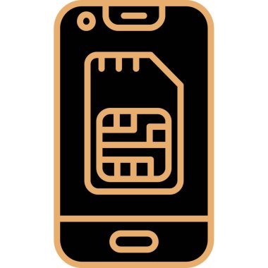 akıllı telefon simgesi vektör illüstrasyonu