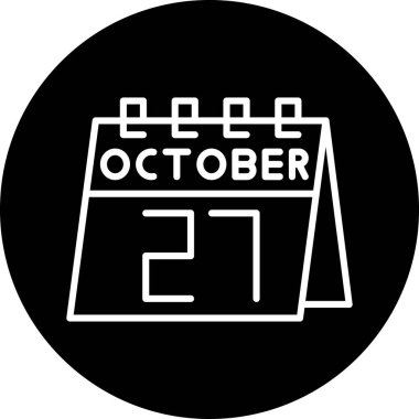 Takvim simgesinin vektör illüstrasyonu