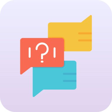 Sohbet simgesi, vektör çizimi