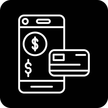 Dolar. Web simgesi basit illüstrasyon