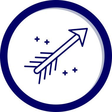 Ok. Web simgesi basit illüstrasyon