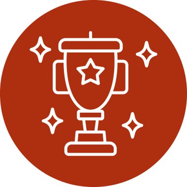 Ödülü Kupası simge vektör çizim