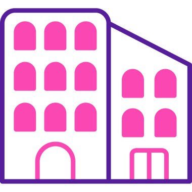 Bina. Web simgesi basit tasarım