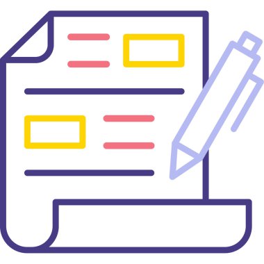 Kitap. Web simgesi basit illüstrasyon