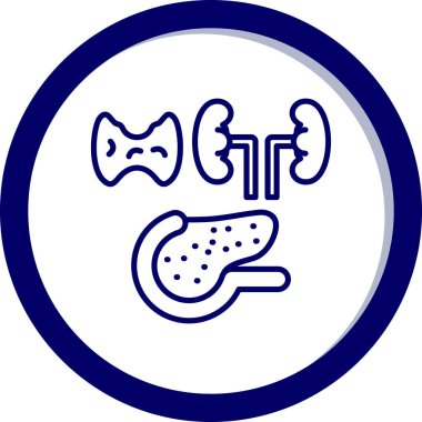 Midem. Web simgesi basit illüstrasyon