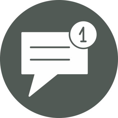 Sohbet simgesi vektör illüstrasyonu