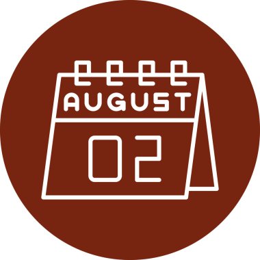 Takvim simgesinin vektör illüstrasyonu