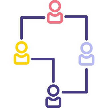 İnsan simgesinin vektör illüstrasyonu