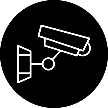 Güvenlik kamerası simgesi, özet biçimi