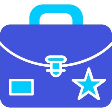 Çanta. Web simgesi basit illüstrasyon