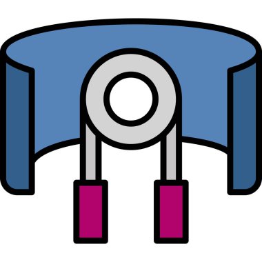 Bir bisiklet simgesinin vektör illüstrasyonu