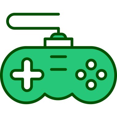 Oyun kumandası. Web simgesi basit illüstrasyon