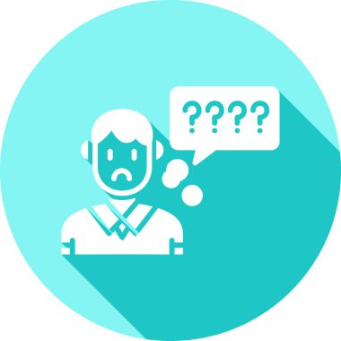 Üzgün yüz simgesi ile konuşma balonu