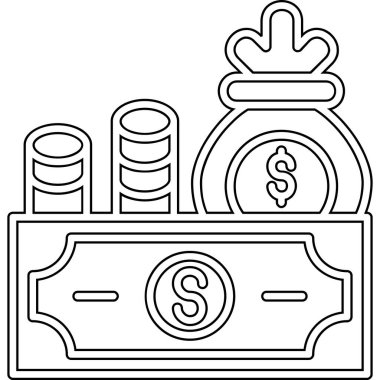 para dolar simgesi taslak biçimi