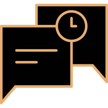 Sohbet simgesi vektör illüstrasyonu