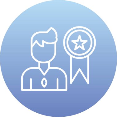 Bir yıldız simgesinin vektör illüstrasyonu