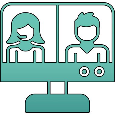 İnsan simgesinin vektör illüstrasyonu