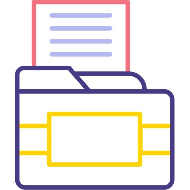 Dosya. Web simgesi basit illüstrasyon