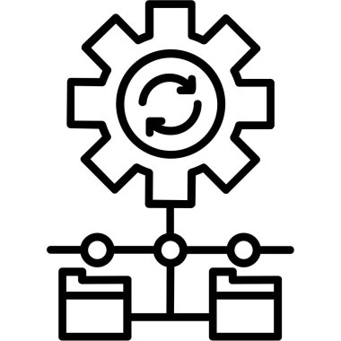 dişli ayarları vektör illüstrasyonu