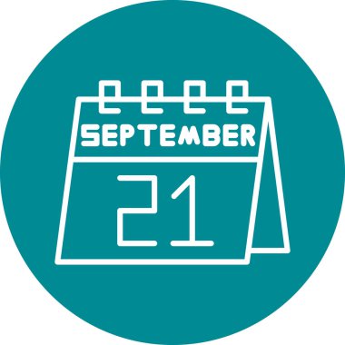 24 Ağustos takvim simgesi, tek gün, takvim simgesi tarihi, vektör illüstrasyonu