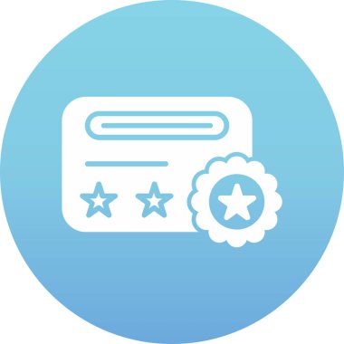 Rozet simge vektör çizim