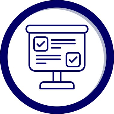 Pano web simgesi basit illüstrasyon