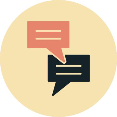 Konuşma balonu. Basit resimleme