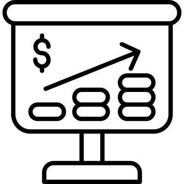 Dolar simgesi vektör illüstrasyonu