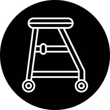 el arabası simgesi vektör illüstrasyonu