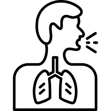 Öksürük simgesi, dış hat biçimi