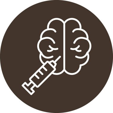 DNA simgesi olan bir şırınganın vektör çizimi