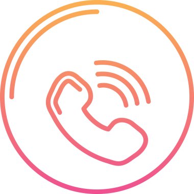 çağrı simgesi, vektör illüstrasyonu