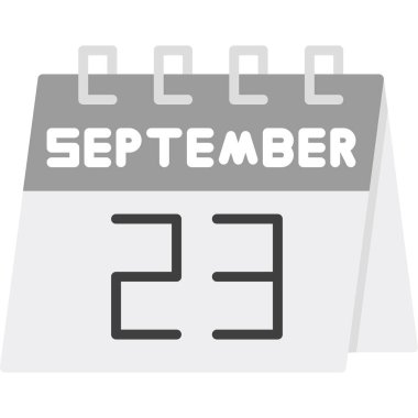 Takvim simgesi tasarımı, vektör illüstrasyonu