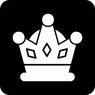 Taç. Web simgesi basit illüstrasyon