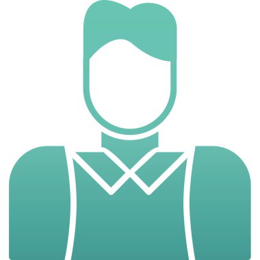 erkek avatar vektör simgesi