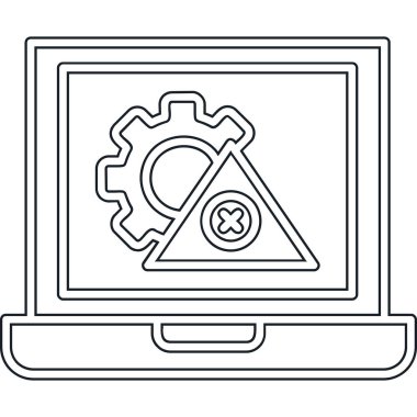 teknoloji bilgisayar karikatür vektör çizim grafik tasarım