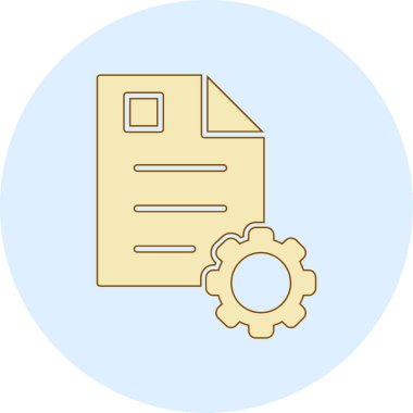 dosya biçimi simgesi, vektör illüstrasyonu