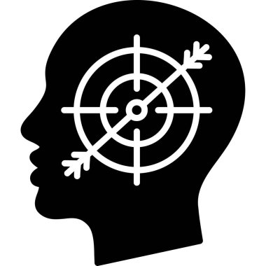 İnsan zihin simgesi ana hatlarda