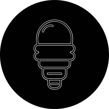 ampul simgesi vektör illüstrasyonu