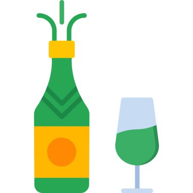 şarap cam vektör simgesi