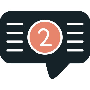 Sohbet mesajı vektör illüstrasyonu