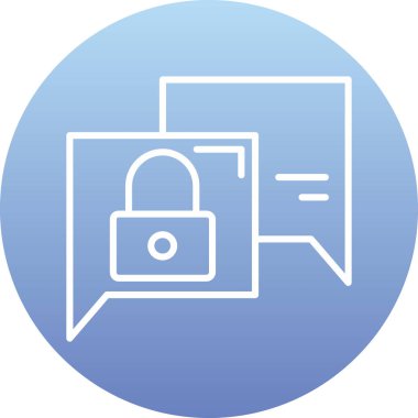 Web simgesi. Güvenliğin vektör çizimi