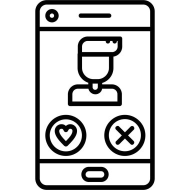 taşınabilir kalp aşk simgesi ana hat biçiminde