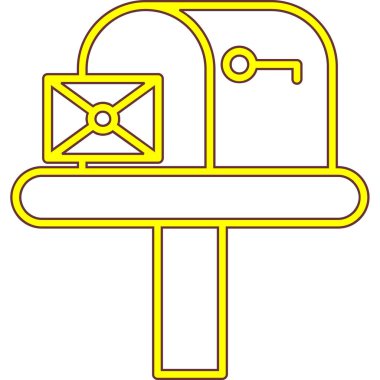 E-posta. Web simgesi basit illüstrasyon